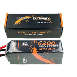 BONKA 6200mAh 35C 3S LiPo Battery for RC Helicopter